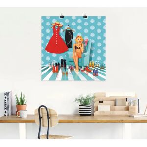 ARTLAND - Ich habe nichts zum Anziehen - 30x30 cm - Wall Art ARTLAND - Ich habe nichts zum Anziehen - 30x30 cm - Wall Art