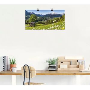 ARTLAND - Landschaft in den Bayerischen Alpen - 60x30 cm - grün - Leinwandbild ARTLAND - Landschaft in den Bayerischen Alpen - 60x30 cm - grün - Leinwandbild