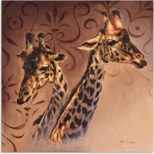 ARTland - Giraffen Porträt - Braun - 30x30 cm - Wall art ARTland - Giraffen Porträt - Braun - 30x30 cm - Wall art