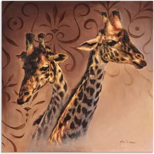 ARTLAND Giraffen Porträt - Wildtiere Wandbild - 100x100cm ARTLAND Giraffen Porträt - Wildtiere Wandbild - 100x100cm