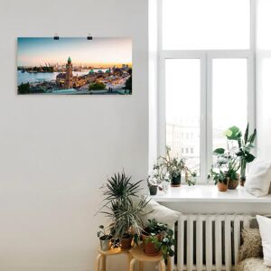 ARTLAND - Hamburg Hafen und Landungsbrücken - 100x50 cm ARTLAND - Hamburg Hafen und Landungsbrücken - 100x50 cm