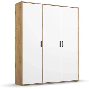 RAUCH Voyager Kleiderschrank Alpinweiß - 3 Türen, 4 Einlegeböden, Verstellbarer Stange RAUCH Voyager Kleiderschrank Alpinweiß - 3 Türen, 4 Einlegeböden, Verstellbarer Stange