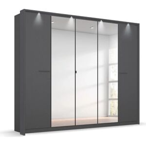 Rauch Oteli Kleiderschrank - mit Beleuchtung, 5 Türen, Spiegel, 230x212x58 cm Rauch Oteli Kleiderschrank - mit Beleuchtung, 5 Türen, Spiegel, 230x212x58 cm