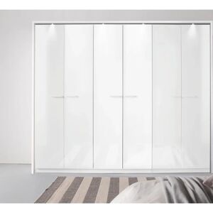 Rauch Oteli Schrank - 6 Türen, LED-Beleuchtung, Hochglanzweiß - Schrank Rauch Oteli Schrank - 6 Türen, LED-Beleuchtung, Hochglanzweiß - Schrank