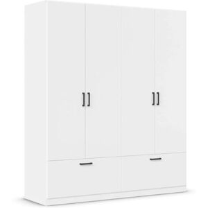 Rauch Bari Kleiderschrank - 4-türig, 2 Schubladen, Graumetallic Griffe - Made in Germany Rauch Bari Kleiderschrank - 4-türig, 2 Schubladen, Graumetallic Griffe - Made in Germany