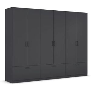 Rauch BLUE Bari Kleiderschrank - 6-türig, Grau, 270x210x54cm Rauch BLUE Bari Kleiderschrank - 6-türig, Grau, 270x210x54cm