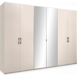 Musterring Henderson Kleiderschrank - 6 Türen, Spiegel, Beige - Henderson Serie Musterring Henderson Kleiderschrank - 6 Türen, Spiegel, Beige - Henderson Serie