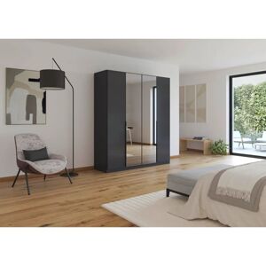 Šatní Skříň Skyla Šedá od Sconto - Velký Úložný Prostor, Zrcadlo, Různé Šířky Šatní Skříň Skyla Šedá od Sconto - Velký Úložný Prostor, Zrcadlo, Různé Šířky