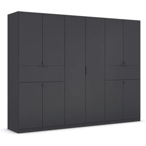 Rauch Ticao Kleiderschrank - 10 Türen, 2 Schubladen, Metallbeschläge Rauch Ticao Kleiderschrank - 10 Türen, 2 Schubladen, Metallbeschläge