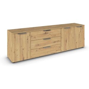 RAUCH Flipp Sideboard - 3-türig, 3 Schubladen, 200cm, Eiche Artisan RAUCH Flipp Sideboard - 3-türig, 3 Schubladen, 200cm, Eiche Artisan