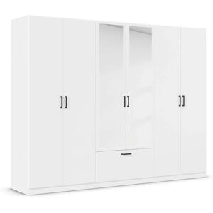Rauch Bari Kleiderschrank - 6-türig, Spiegel, Weiß - 270cm x 54cm x 210cm Rauch Bari Kleiderschrank - 6-türig, Spiegel, Weiß - 270cm x 54cm x 210cm