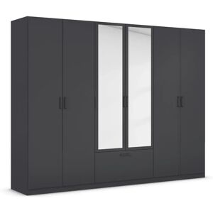 RAUCH Bari Grauer Kleiderschrank mit Spiegel - Schrank RAUCH Bari Grauer Kleiderschrank mit Spiegel - Schrank