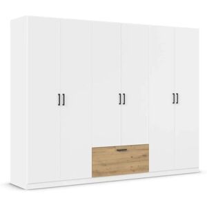 RAUCH Bari Kleiderschrank - 6-türig, Weiß & Eiche Artisan RAUCH Bari Kleiderschrank - 6-türig, Weiß & Eiche Artisan