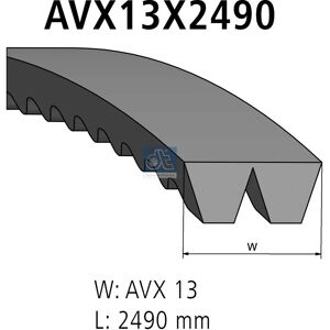 DT SPARE PARTS 2.15389 Trapesformad rem DT SPARE PARTS 2.15389 Trapesformad rem