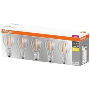 Osram LED Classic E27 Filament 7W/806lm 2700K Five Pack Osram LED Classic E27 Filament 7W/806lm 2700K Five Pack