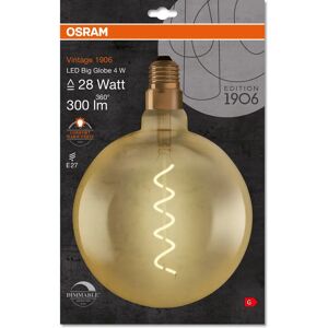 Ampoule LED Vintage Osram 1906 - Blanc chaud - E27 - 4W - Publicité Ampoule LED Vintage Osram 1906 - Blanc chaud - E27 - 4W - Publicité