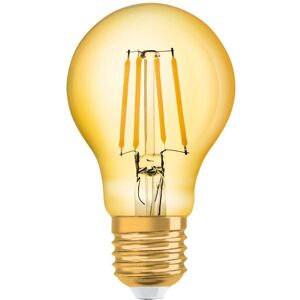 Osram LED E27 VINTAGE pære guld 7,5W som 66W ekstra varmt hvidt lys til hyggelig belysning Osram LED E27 VINTAGE pære guld 7,5W som 66W ekstra varmt hvidt lys til hyggelig belysning