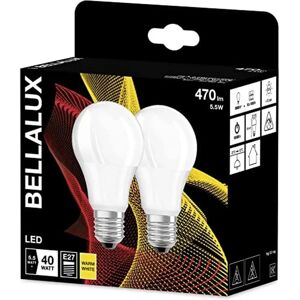 BELLALUX LED Lamp - E27, 40W Replacement, Warm White, Double Pack BELLALUX LED Lamp - E27, 40W Replacement, Warm White, Double Pack