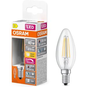 Osram LED Superstar - Säädettävä CRI90 470lm E14 Lämmin Valo Osram LED Superstar - Säädettävä CRI90 470lm E14 Lämmin Valo