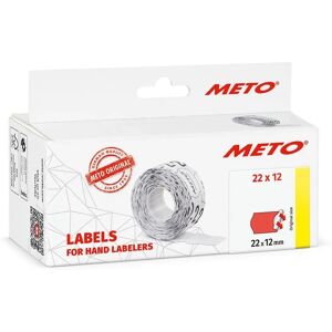 Étiquettes de prix Meto 22x12mm Rouge Néon - Étiquettes de prix - Publicité Étiquettes de prix Meto 22x12mm Rouge Néon - Étiquettes de prix - Publicité