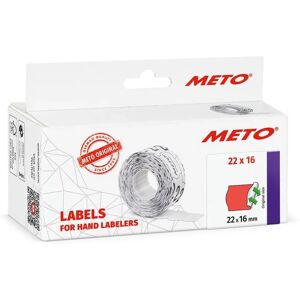 Meto 9506160 - Etichette separabili rosse - 22x16mm - 6000 pezzi Meto 9506160 - Etichette separabili rosse - 22x16mm - 6000 pezzi