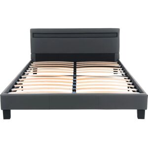 Home Deluxe Astro Cama - LED, Gris oscuro, 140x200 Home Deluxe Astro Cama - LED, Gris oscuro, 140x200
