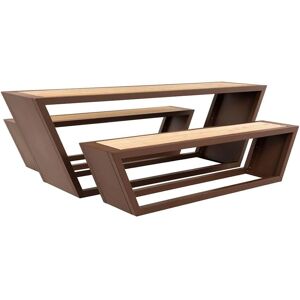 Ensemble de Mobilier de Jardin en Acier et Larice Sibirien Home Deluxe - Moderne, Résistant aux Intempéries, Fait Main - Publicité Ensemble de Mobilier de Jardin en Acier et Larice Sibirien Home Deluxe - Moderne, Résistant aux Intempéries, Fait Main - Publicité