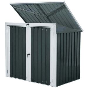 Home Deluxe - Contenitore di rifiuti in metallo - 2x240L - Acciaio resistente alle intemperie Home Deluxe - Contenitore di rifiuti in metallo - 2x240L - Acciaio resistente alle intemperie
