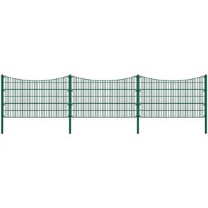Home Deluxe - Matszan de doble varilla morata Tal - 200 cm / 10 m / 2x pali angolari - recinzione da giardino Home Deluxe - Matszan de doble varilla morata Tal - 200 cm / 10 m / 2x pali angolari - recinzione da giardino