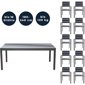 Home Deluxe - sol madera - 180/240 x 100 cm - Gruppo mobili da giardino Home Deluxe - sol madera - 180/240 x 100 cm - Gruppo mobili da giardino