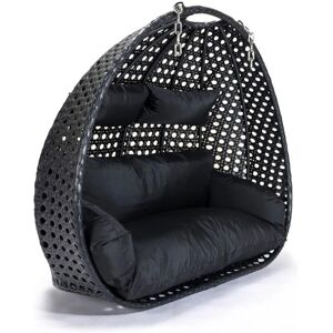Silla colgante de poliratán Home Deluxe - Duradera y resistente a la intemperie Silla colgante de poliratán Home Deluxe - Duradera y resistente a la intemperie