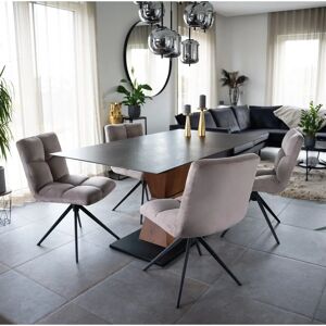 Silla giratoria NODA - Beige - Silla de comedor Silla giratoria NODA - Beige - Silla de comedor