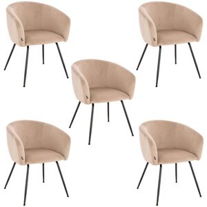 Home Deluxe - ARIA - Beige - Terciopelo - Silla de comedor Home Deluxe - ARIA - Beige - Terciopelo - Silla de comedor