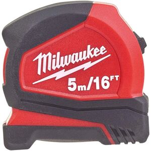 Milwaukee Pro Compact Tape Measure - 5m, 25mm, Red Milwaukee Pro Compact Tape Measure - 5m, 25mm, Red