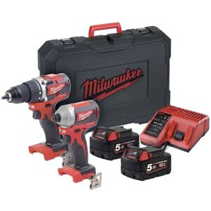 Milwaukee Powerpack M18cblpp2b-502C Ensemble d'outils Milwaukee Powerpack M18cblpp2b-502C Ensemble d'outils