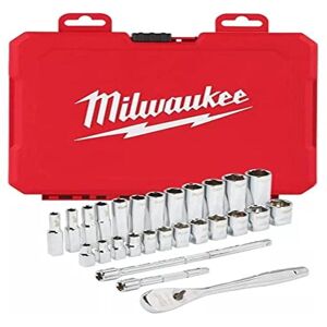 Milwaukee Model 4932464945 3/8in Drive Ratcheting Socket Set - Socket Set Milwaukee Model 4932464945 3/8in Drive Ratcheting Socket Set - Socket Set