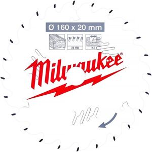 Tarcza do piły tarczowej Milwaukee 165mm - Wysoka precyzja, cienki kerf, 24 zęby - Akcesorium do narzędzi elektrycznych Tarcza do piły tarczowej Milwaukee 165mm - Wysoka precyzja, cienki kerf, 24 zęby - Akcesorium do narzędzi elektrycznych
