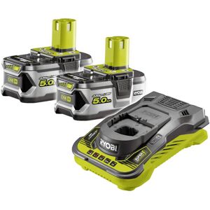 Set de Batería y Cargador Ryobi - 18V 5Ah Litio Ion Set de Batería y Cargador Ryobi - 18V 5Ah Litio Ion
