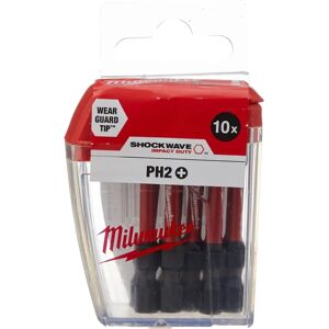 Milwaukee Impact Screwdriver Bits Set - 50mm PH2 Milwaukee Impact Screwdriver Bits Set - 50mm PH2