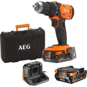 Taladro inalámbrico AEG BSB18G4-402C - 2 Baterías, 2 Velocidades, Metal/Plástico Taladro inalámbrico AEG BSB18G4-402C - 2 Baterías, 2 Velocidades, Metal/Plástico