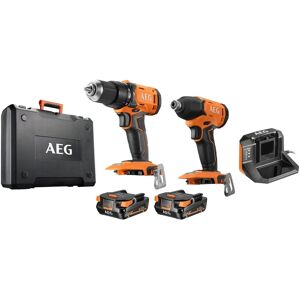 AEG Elektrisch Gereedschap Set - Klopboormachine & Impact Schroefmachine - 18V AEG Elektrisch Gereedschap Set - Klopboormachine & Impact Schroefmachine - 18V