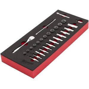 Milwaukee 28-Piece Socket Set with Ratchet and Extensions - Tool Type Milwaukee 28-Piece Socket Set with Ratchet and Extensions - Tool Type