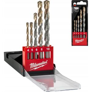 Milwaukee Betonbohrerset 5-delig - 4-10mm Milwaukee Betonbohrerset 5-delig - 4-10mm