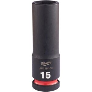 Milwaukee Impact Socket - 15mm Diep 1/2" Aandrijving Milwaukee Impact Socket - 15mm Diep 1/2" Aandrijving