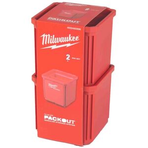 Milwaukee Packout Storage Box - 10x10cm, 2 Pieces Milwaukee Packout Storage Box - 10x10cm, 2 Pieces