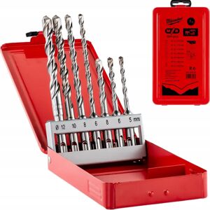 Zestaw Wierteł SDS-Plus Milwaukee 7 szt. - 5-12mm Zestaw Wierteł SDS-Plus Milwaukee 7 szt. - 5-12mm