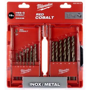 Milwaukee Metal Drill Set - 19 Cobalt HSS Bits, 1-10mm Milwaukee Metal Drill Set - 19 Cobalt HSS Bits, 1-10mm
