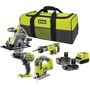 RYOBI RCK184C-242S Langaton 4-työkalusarja - Työkalupaketti RYOBI RCK184C-242S Langaton 4-työkalusarja - Työkalupaketti