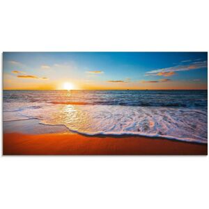 ARTLAND Sonnenuntergang und das Meer Glasbild - Wanddekoration ARTLAND Sonnenuntergang und das Meer Glasbild - Wanddekoration