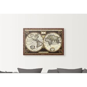 ARTLAND Weltkarte Wandbild - Braun - Landkarten, Outdoor, Poster ARTLAND Weltkarte Wandbild - Braun - Landkarten, Outdoor, Poster